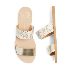 DV8 Jovie Two Strap Slide Sandal